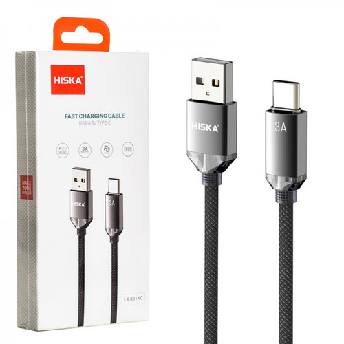 کابل USB به تایپ سی هیسکا مدل LX-801ac اورجینال گارانتی 3 ماهه